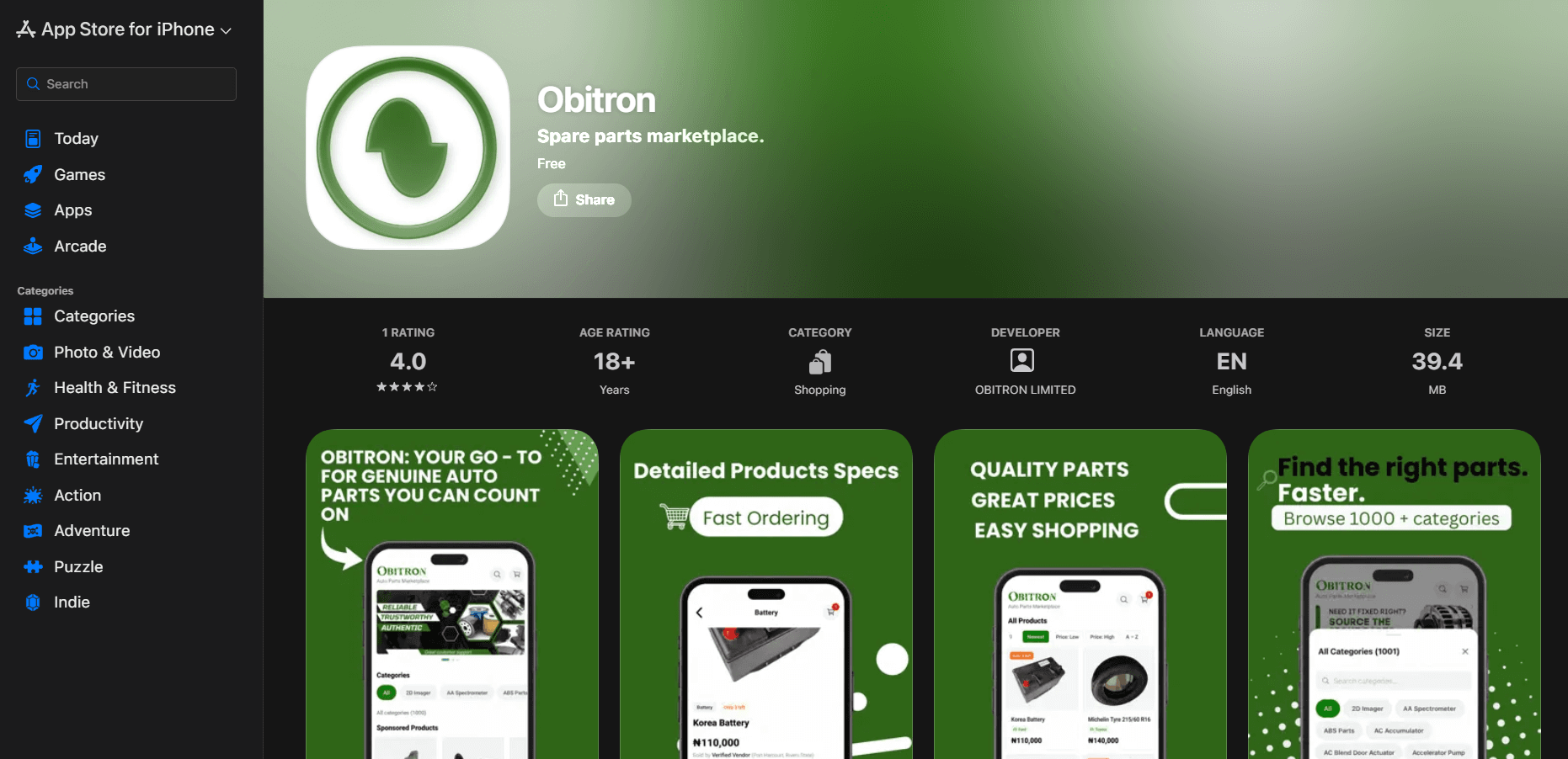 Obitron Mobile App